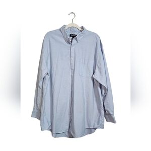 The Outfitters by Lands End Men's long sleeve button down 2XL TALL tailored fit